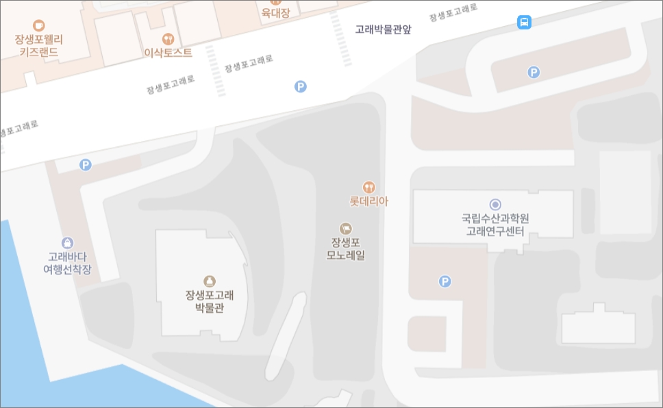 장생포 모노레일 지도