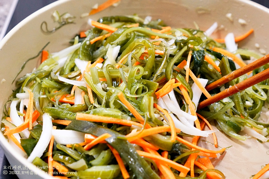 미역줄기볶음 만드는 법 비린내 없음 내가 좋아하는 미역줄거리 일주일간 볶음 반찬 11