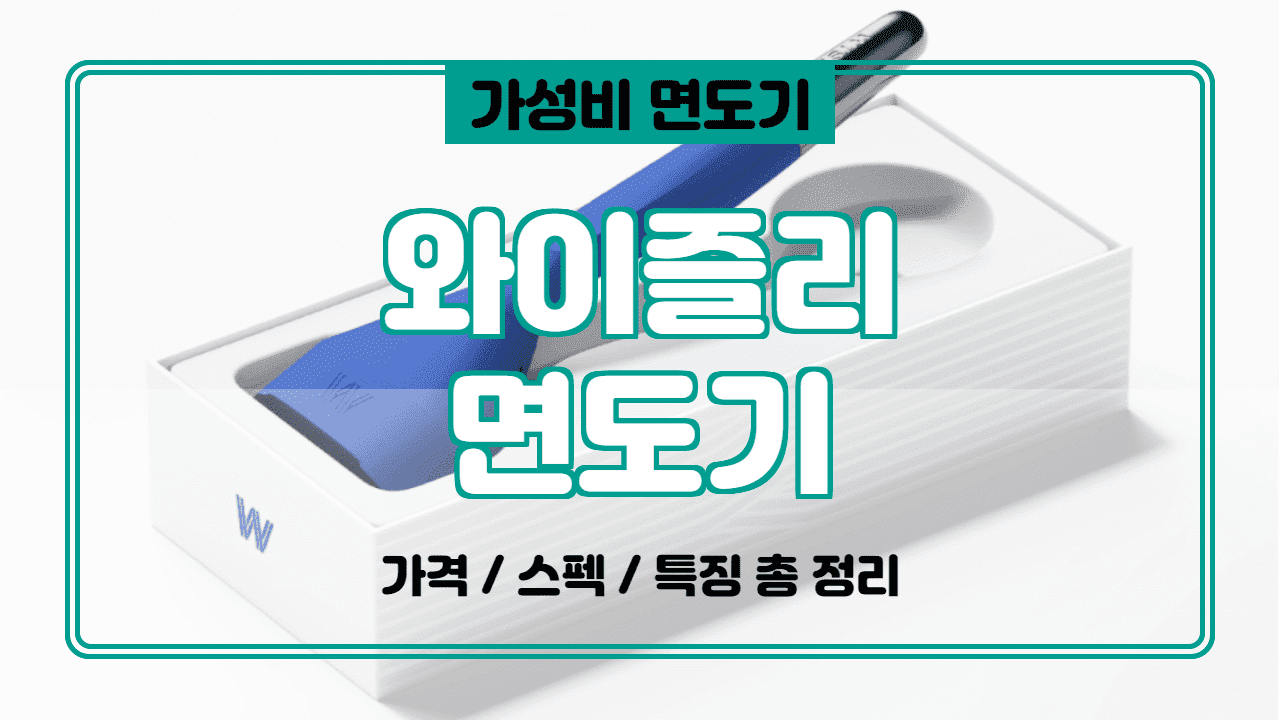  와이즐리 면도기 가격 특징