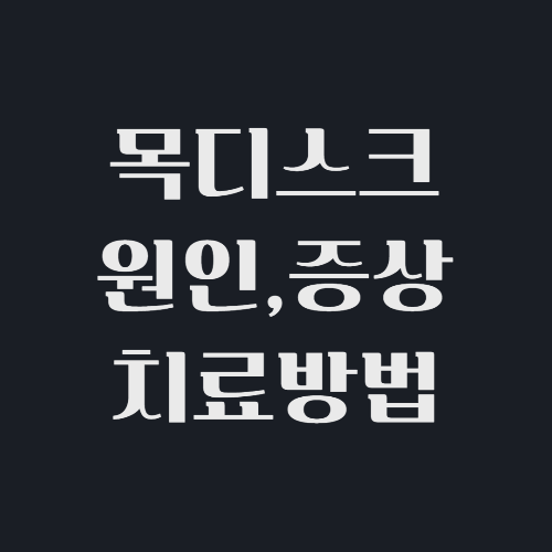 목디스크 원인 증상 치료방법