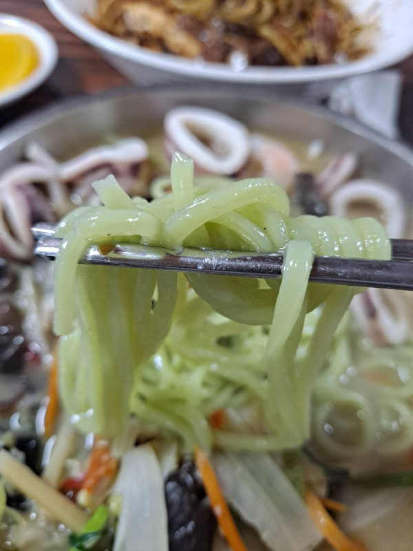 백짬뽕 통통면발