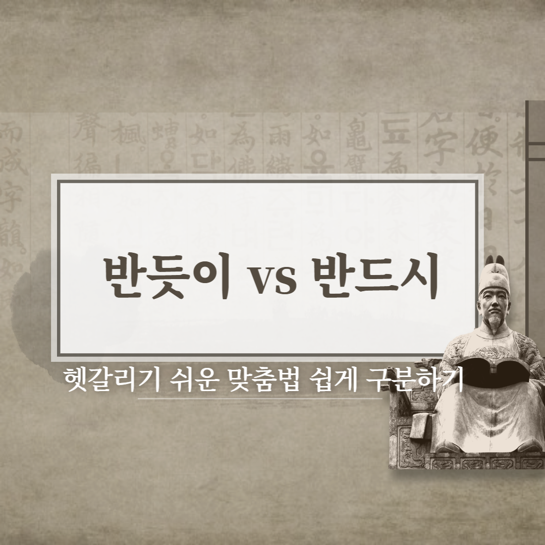  반드시 vs 반듯이 뜻 차이 예시로 쉽게 알아보기!!
