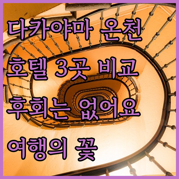 다카야마 여행의 꽃, 온천 호텔! 3