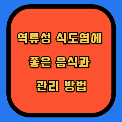 역류성 식도염에 좋은 음식