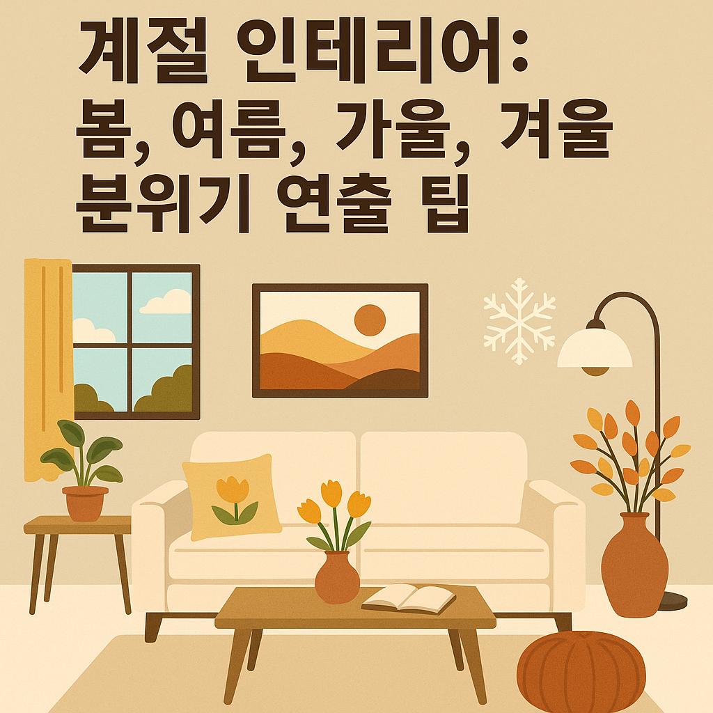 사계절 인테리어 관련 사진.