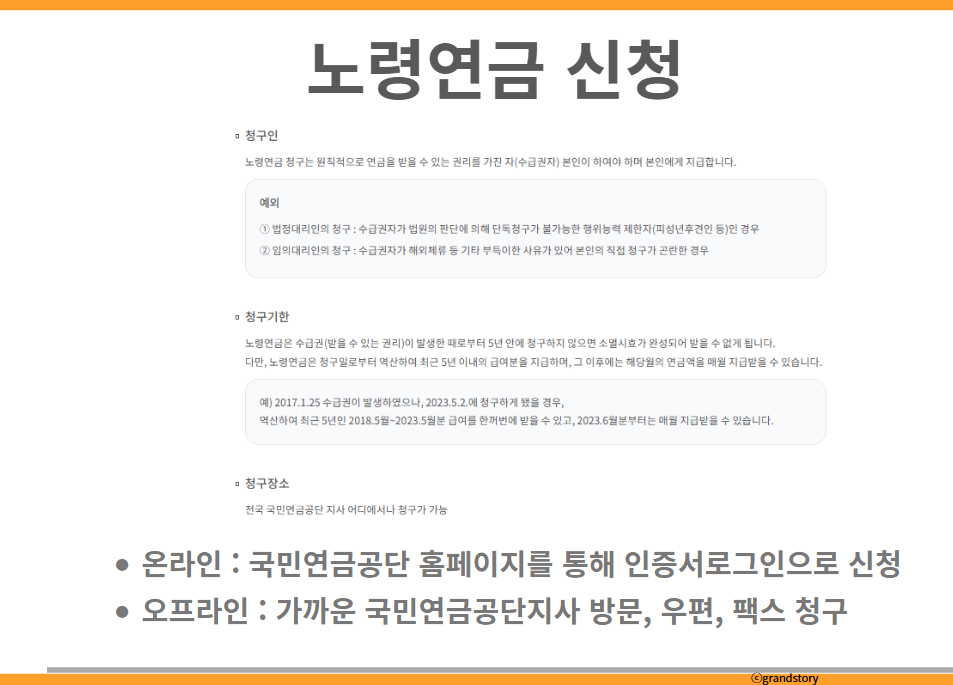 노령연금 신청
