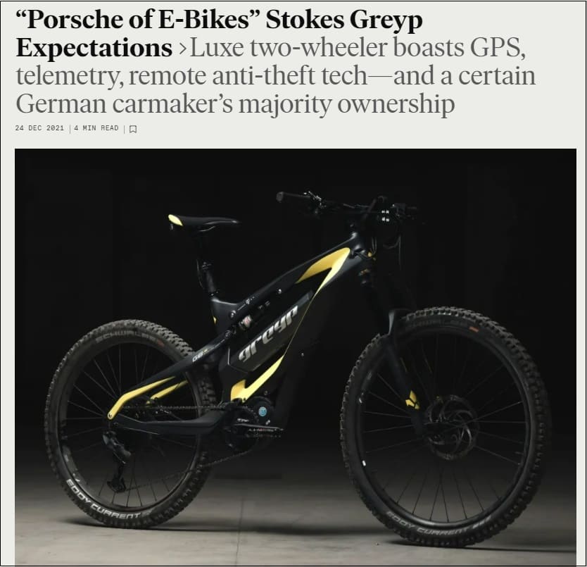  포르쉐가 만든 전기자전거  ㅣ 2021년 주목받은 전기자전거 VIDEO: “Porsche of E-Bikes” Stokes Greyp Expectations ㅣ These were the top 5 biggest electric bike news stories of 2021