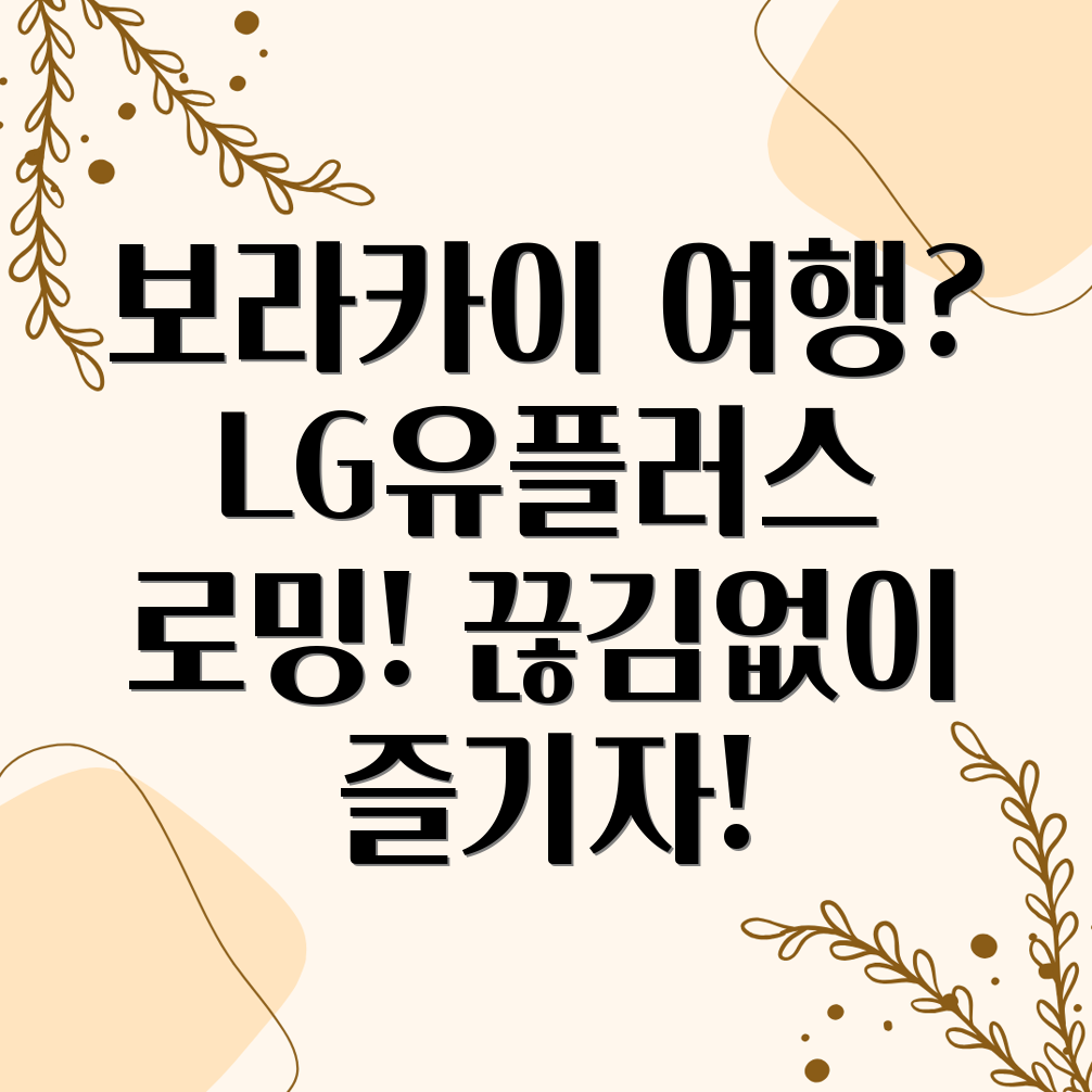 보라카이 LG유플러스 로밍