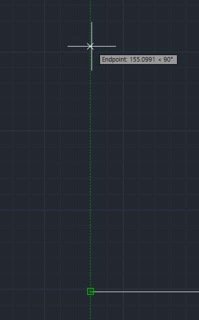 캐드 객체 트레킹 사용 설명 중 한점에서 사용하는 방식 설명