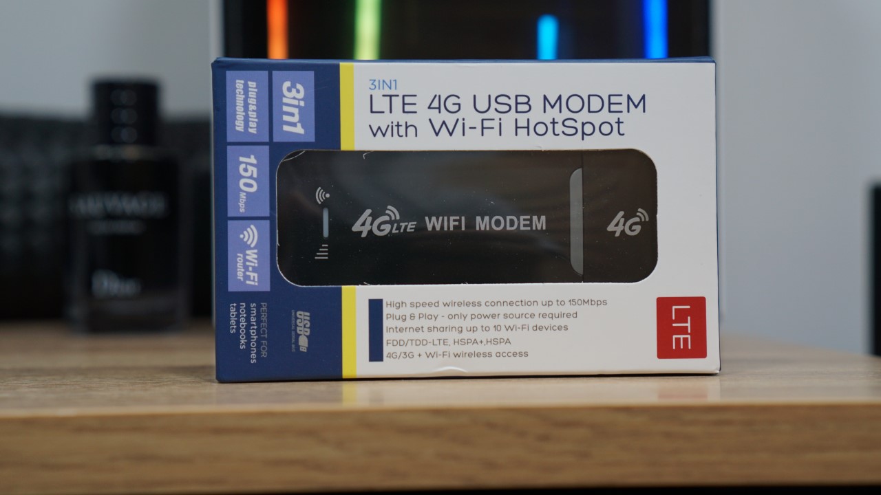 LTE 4G USB MODEM with WiFi HotSpot 패키지 사진