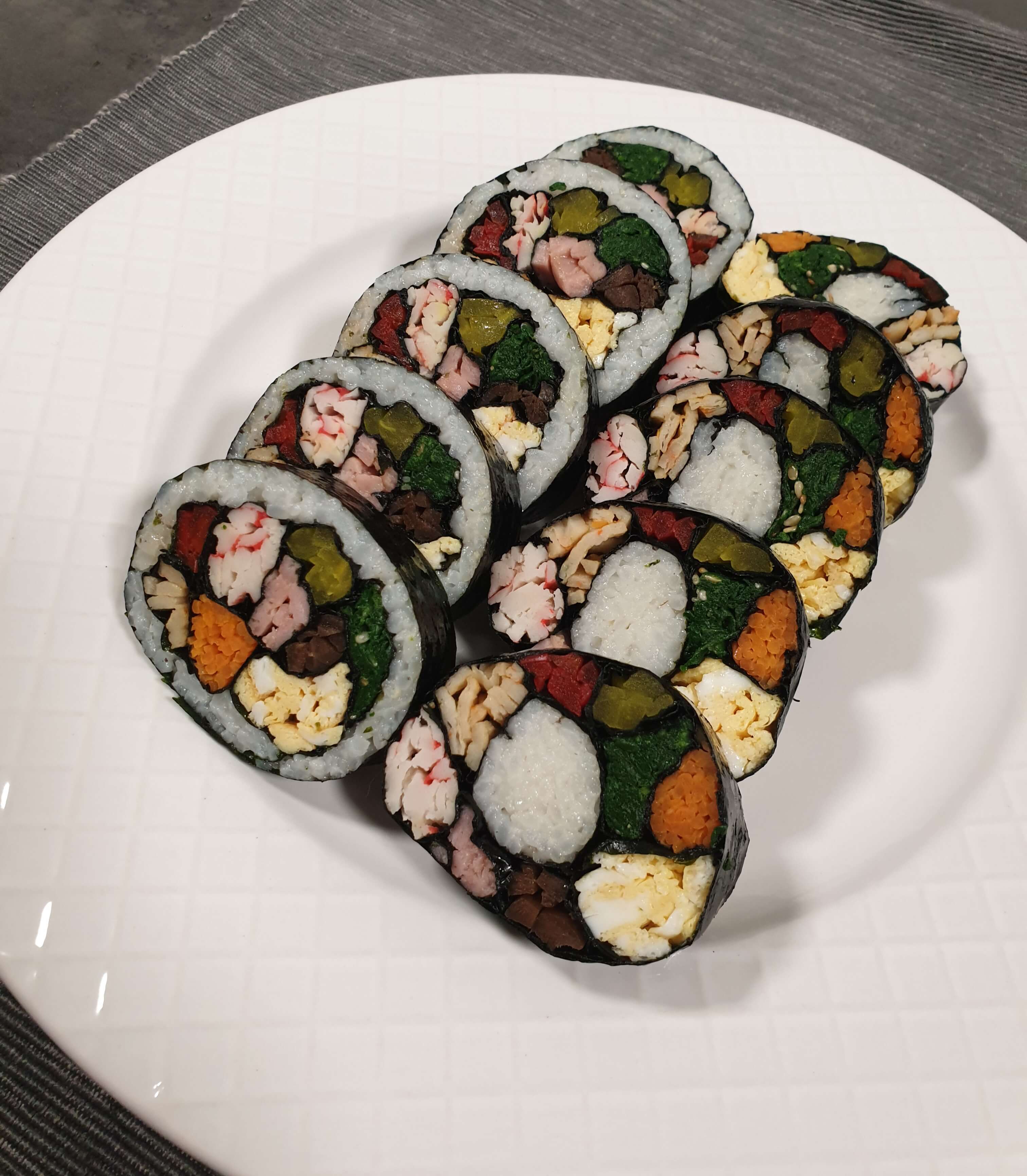  쁘걸이 싸다 망한 구절판 김밥, 꽃 김밥 만들기