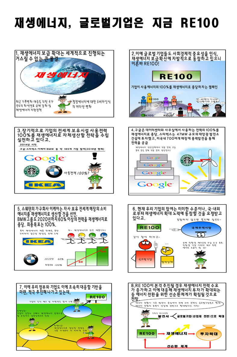  재생에너지!  글로벌기업은 지금  RE100 : 에너지만평(3)