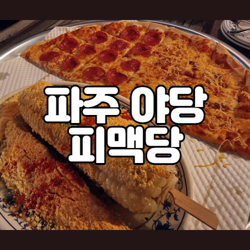  파주 야당 피맥당 분위기 좋은 핫플 술집 커플세트 강추!!