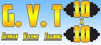  하드코어 10X10 근비대 운동 프로그램, GVT(GERMAN VOLUME TRAINING) 가이드