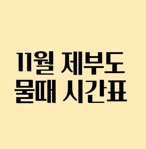 11월_제부도_물때시간표