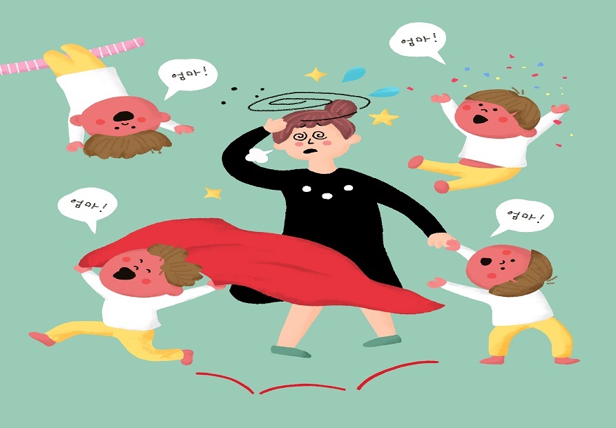 어머니의 삶을 어렵게 만드는 ADHD 아동 사진