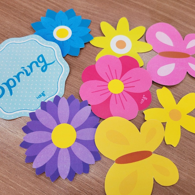 꽃 클립 아트로 하기! 어린이집 봄 모빌 3