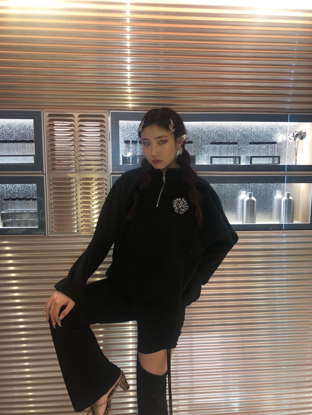  [CHROME HEARTS] 크롬하츠 플리스 아노락 자켓