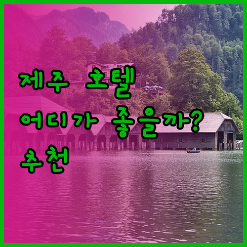 제주 호텔 완벽 분석 롯데 vs 신라