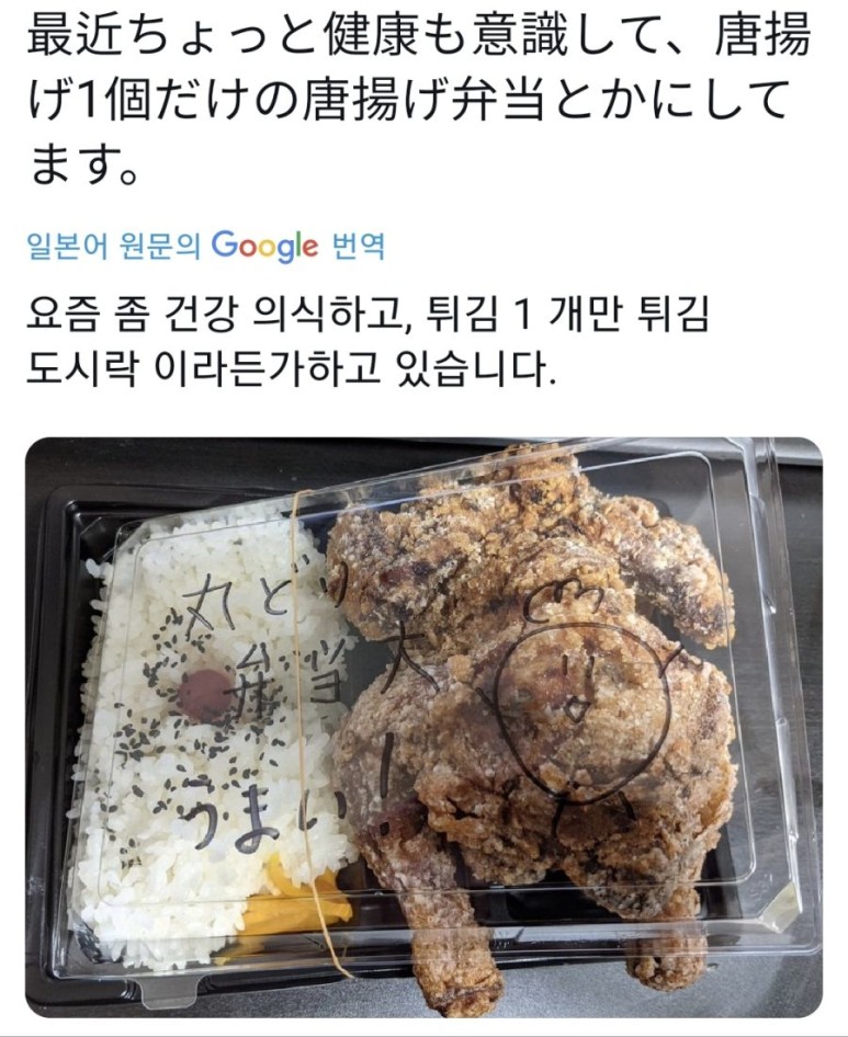  건강식 튀김1도시락