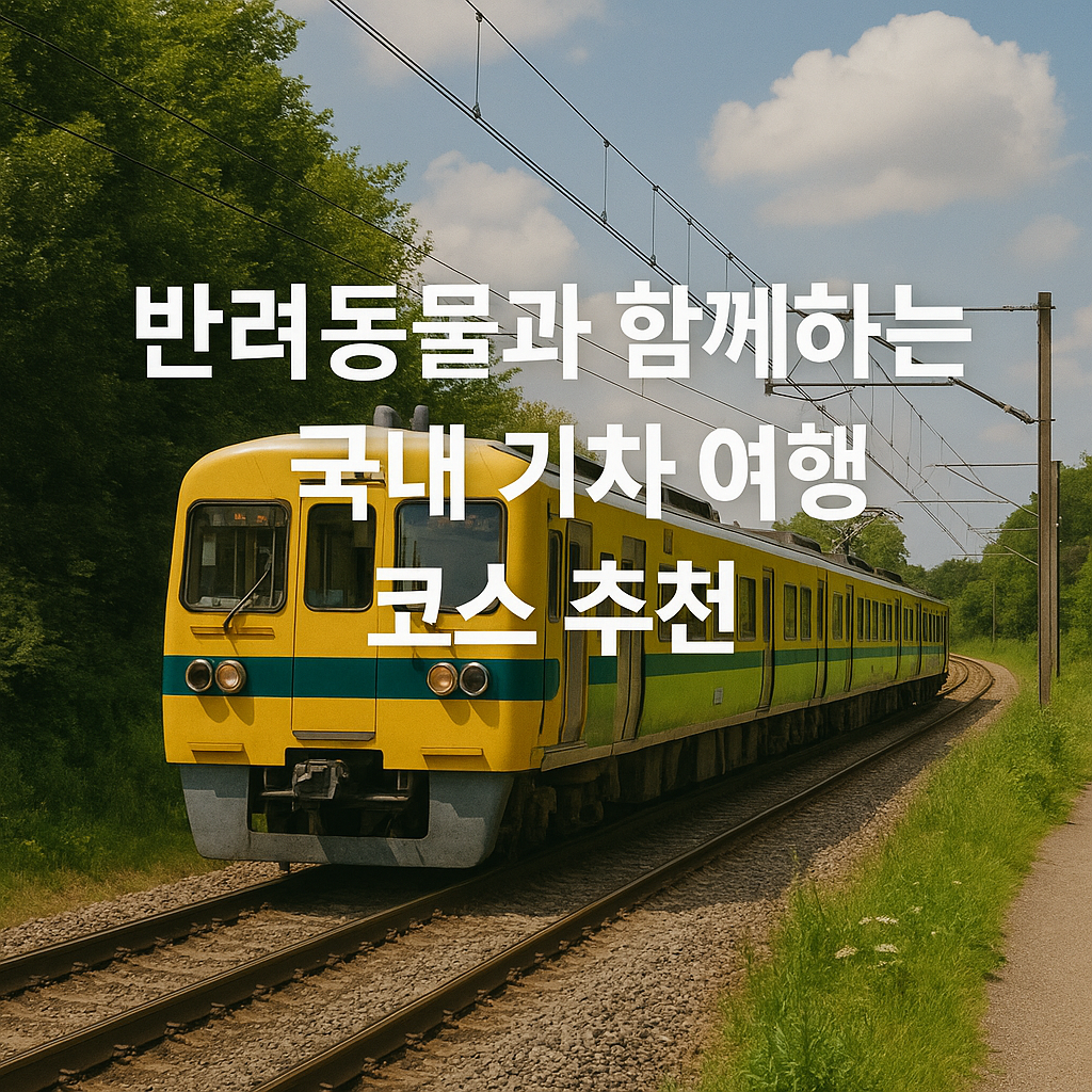반려동물과 함께하는 국내 기차 여행 코스 추천