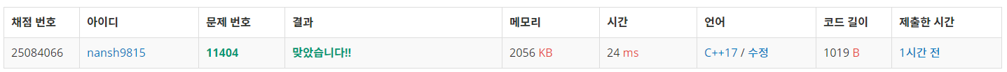  백준 11404 _ 플로이드