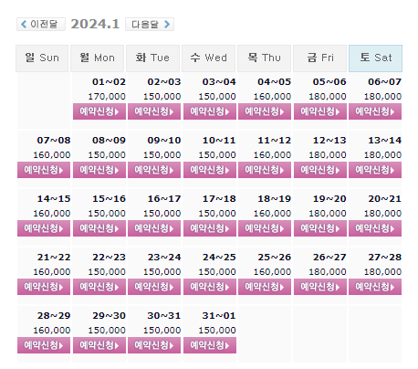 스톤비치CC 1월 1박2일 골프패키지 가격