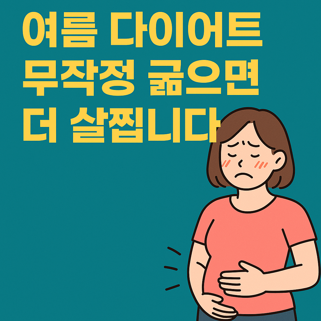 여름 다이어트, 무작정 굶으면 살찐다