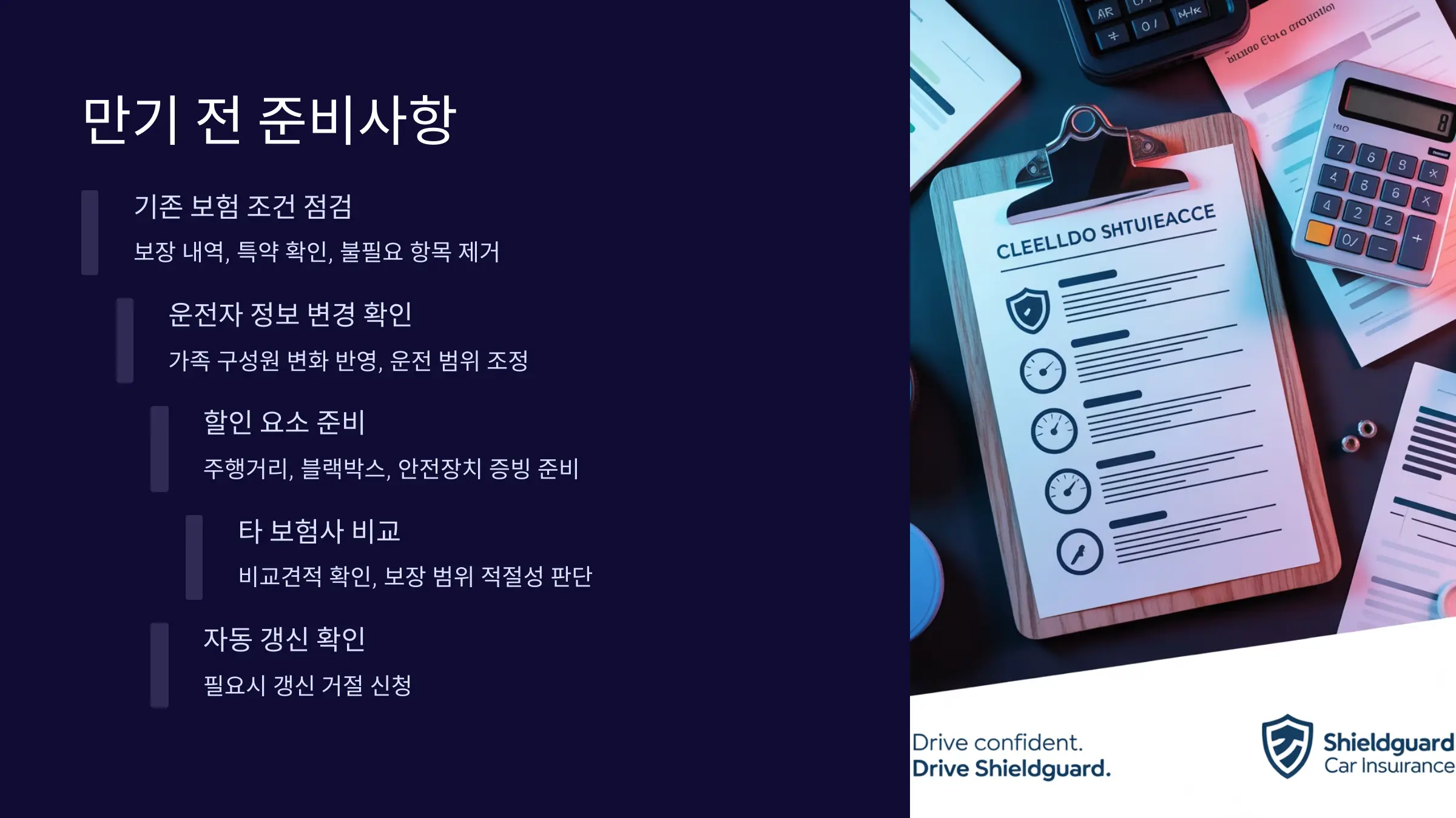 자동차 보험 만기 전, 무엇을 준비해야 할까