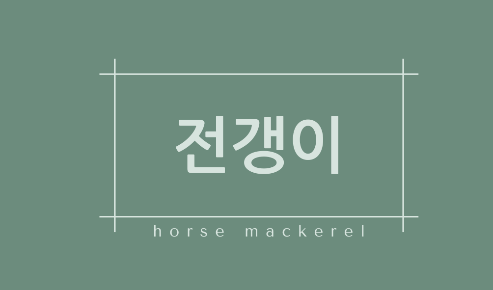 전갱이(horse mackerel)