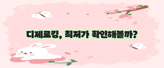 디제로킹 가격이 정말 궁금하네요!