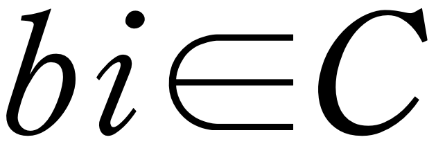 bi는 C 의 원소이다.