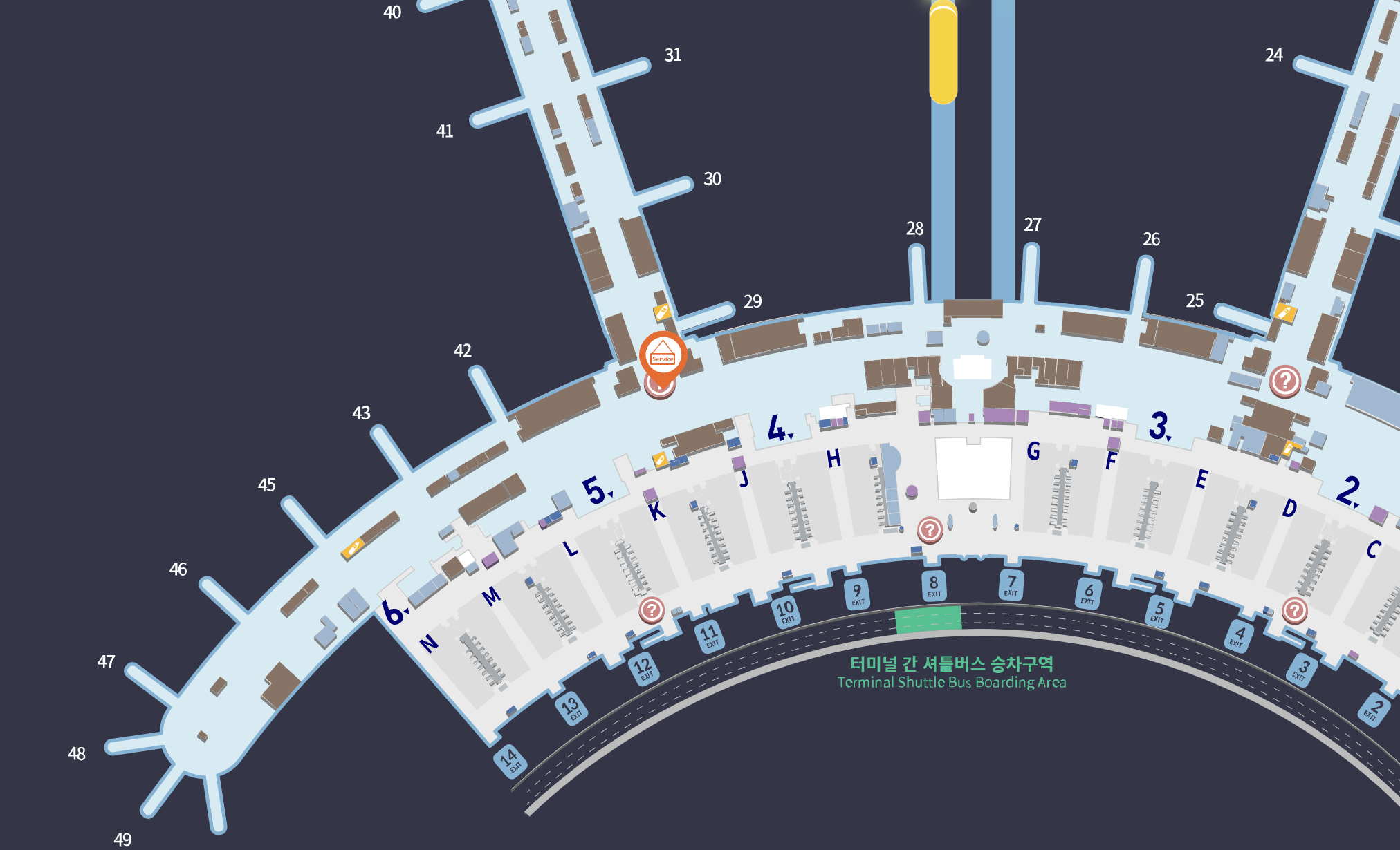 인천공항-안내데스크-위치-1터미널-3층2