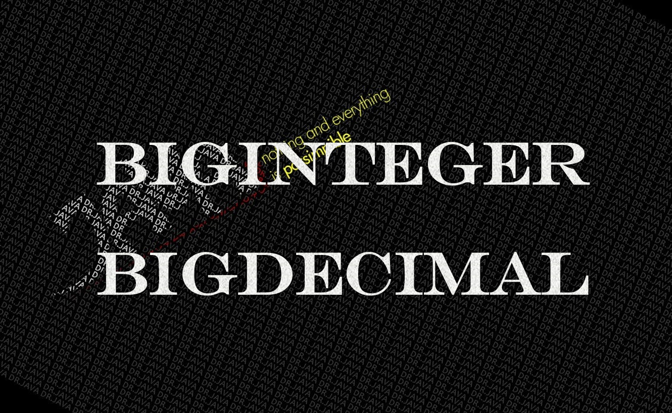 BigInteger-BigDecimal
