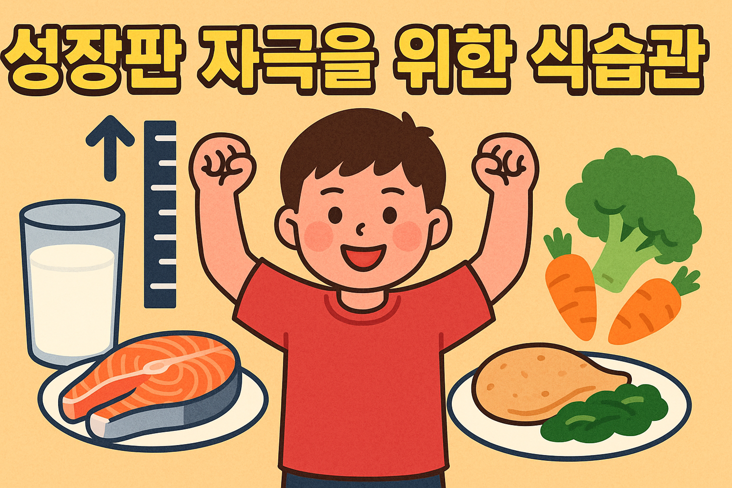 성장판 자극을 위한 식습관