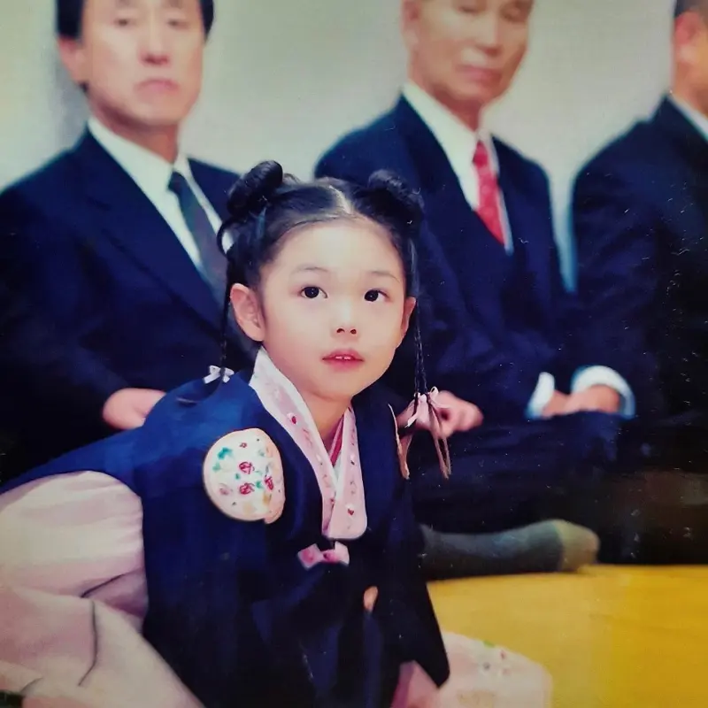 정은혜 아나운서 어린시절 사진