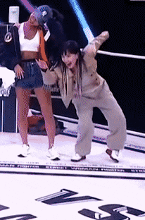  스우파 리액션 장인 물개 리안.gif