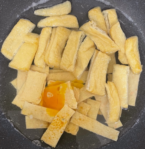 치킨 스톡과 쯔유로 간하기