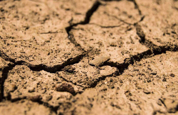 쩍쩍 갈라져 있는 가뭄의 땅