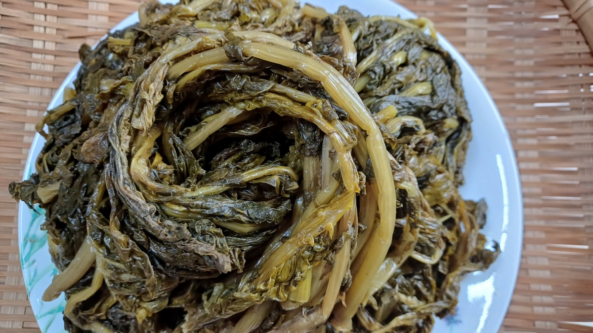 삶은 시래기 사진