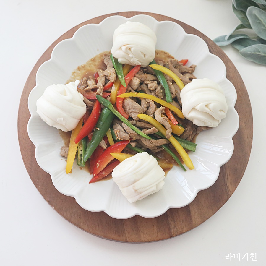 파프리카 고추잡채 만들기 꽃빵 고추잡채 레시피 볶음 요리 파프리카요리 홈파티 요리