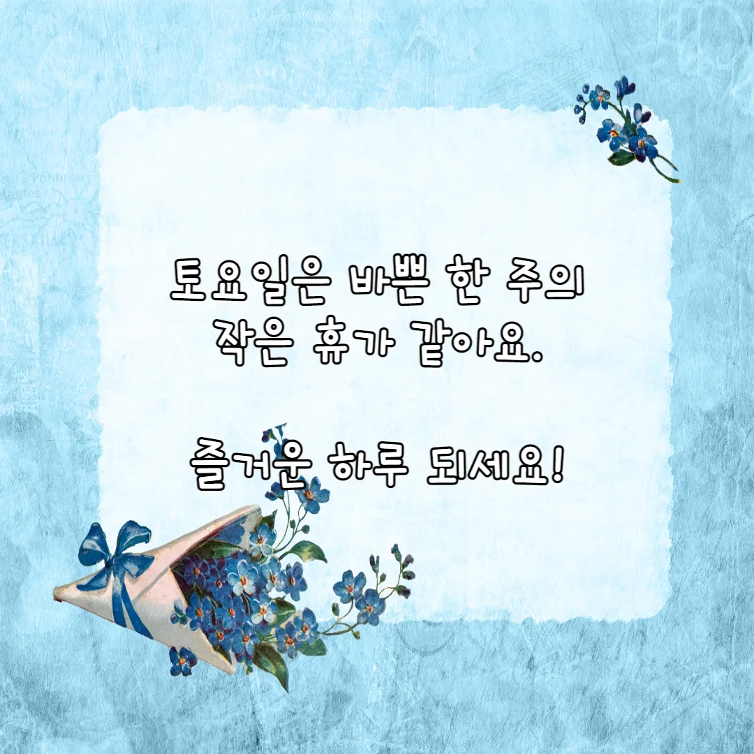 토요일-이미지