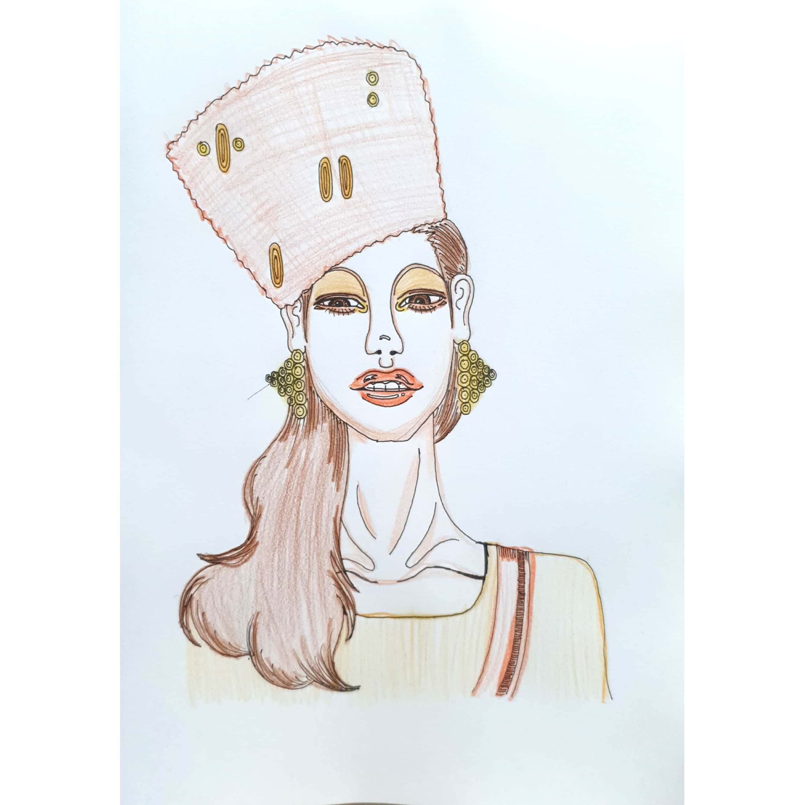  Orange Mood 오렌지 무드 / 일러스트 그림 드로잉 / 인물화 그리기