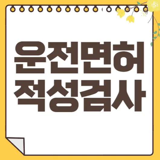 운전면허 적성검사