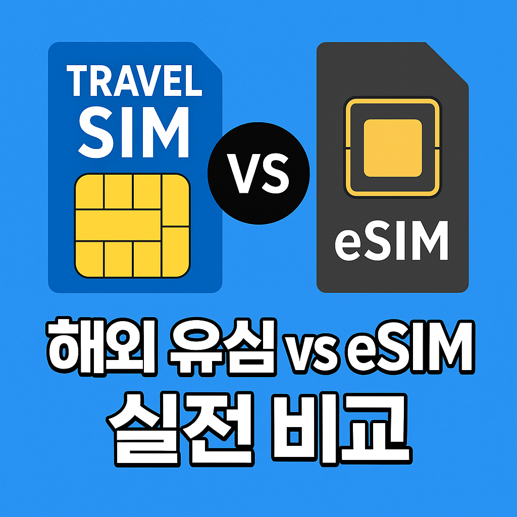 해외여행용 유심 vs eSIM 실전 비교기