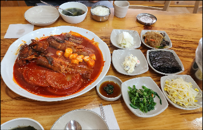 밥-국-반찬-코다리조림