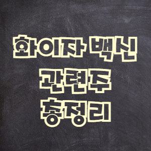 화이자 관련주 총정리