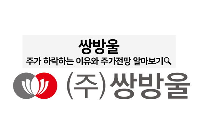  쌍방울 주가가 계속 하락하는 이유는? 앞으로의 주가 전망은?