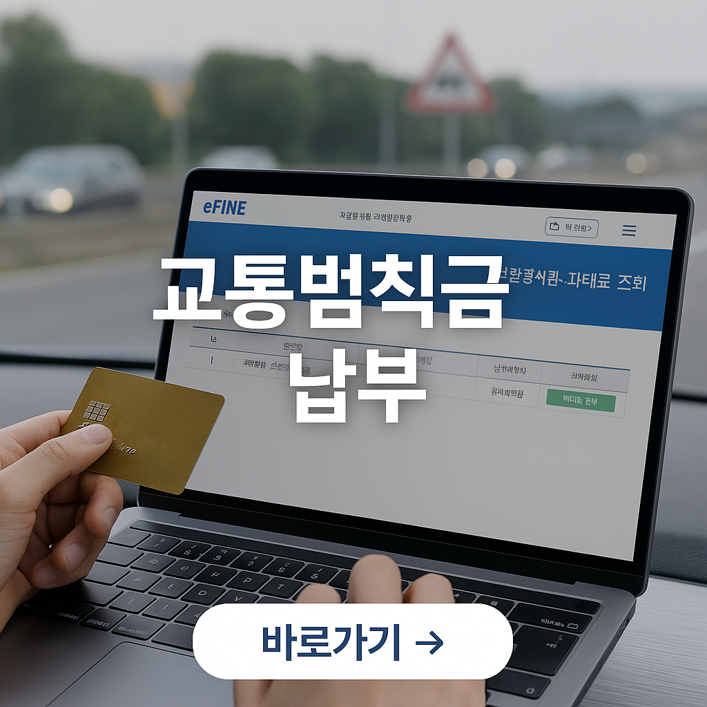 교통범칙금 인터넷 납부&amp;#44;이파인(eFINE) 납부 절차&amp;#44;납부 기한&amp;#44;유의사항