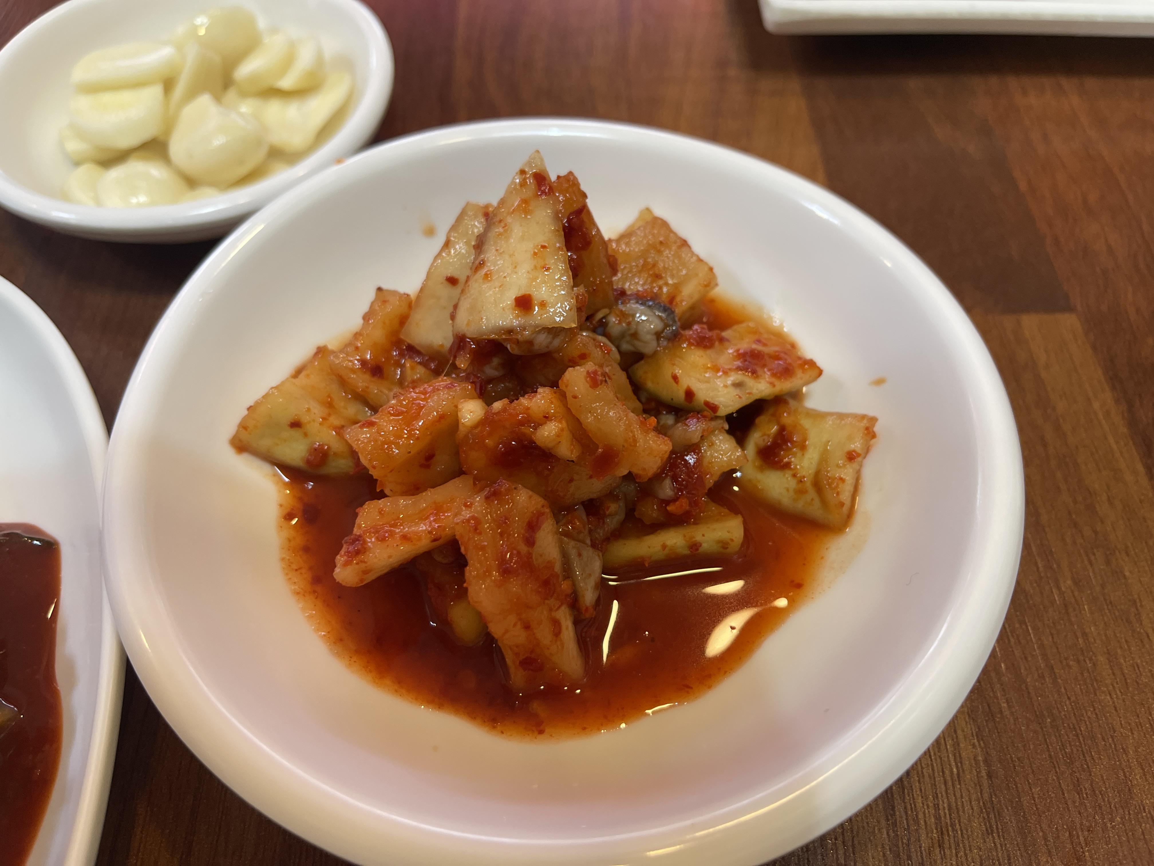 대구곱창전골맛집 영남식당 반찬